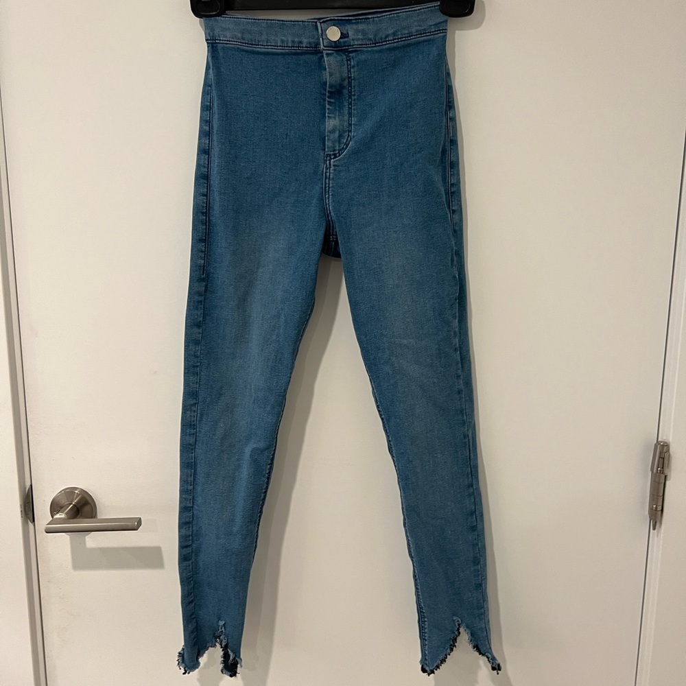 Topshop Skinny Blue Jeans